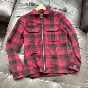 Red and Black Plaid AllSaints Jacket